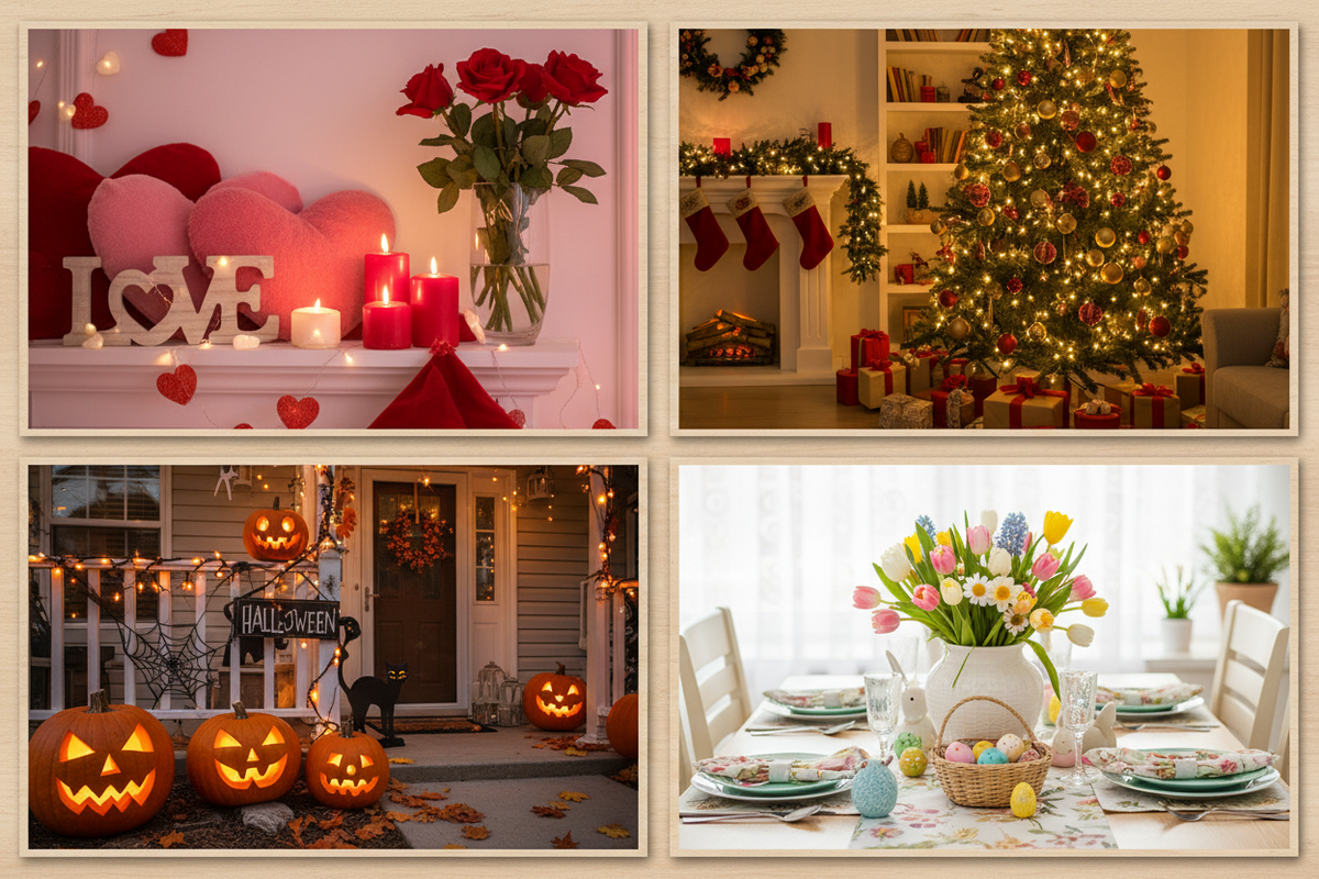 Top Holiday Decorating Ideas for Every Season: Valentine’s Day, Christmas, Halloween & More