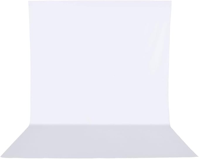 HEMMOTOP White Photo Backdrop, 6x9 ft White Background by Hemmotop