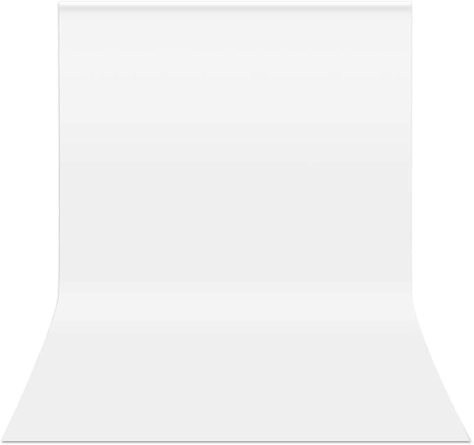 HEMMOTOP White Backdrop 10x12ft, Large Photography Background Screen by Hemmotop