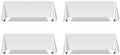 Pomp Pure White 90" x 132" Poplin Polyester Tablecloth | Wrinkle + Stain by POMP
