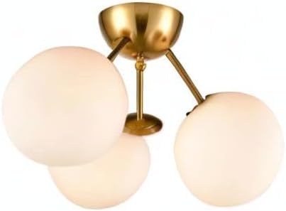 HOLKIRT Classic Mid Century Modern Globe Semi Flush Mount Ceiling Light Sputnik - Image 10