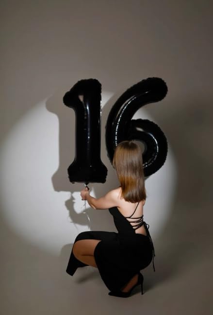 Black Number 60 Balloon 40 Inch Birthday Decorations, Anniversary and - Image 6