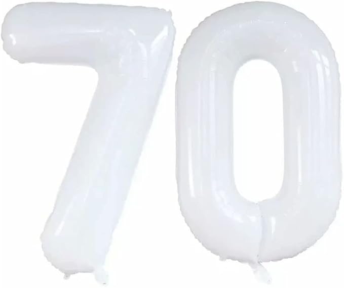 GOER Number 70 Balloons for 70th Birthday Party Decorations, 42 Inch Jumbo Foil by GOER