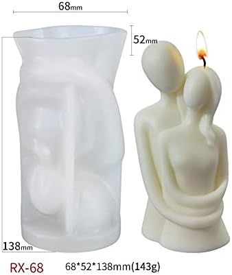 Love Couple Portrait Candle Silicone Resin Mold - Image 2