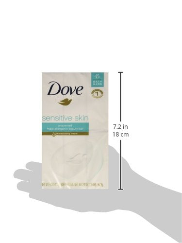 Dove Sensitive Skin Bath Bars Unscented - Image 3