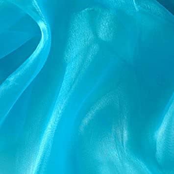 VDS Turquoise Organza Fabric, 35 Yards Continuous, 45” Wide, Wedding Party - Image 2
