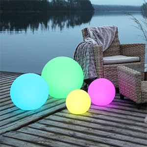 16-inch LED Globe Orb Light, Rechargeable Glowing Ball Light w/Remote, Dimmable - Image 3