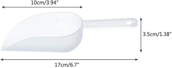 1PC White Ice Scoop Plastic Ice Shovel Measuring Scoops Multifunctional Ice - Image 2