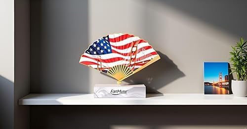 Folding Paper Hand Fan – Golden Gate Bridge Art Folding Fan, Decorative - Image 6