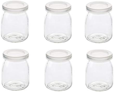 6 Pcs Yogurt Pudding Jars Bottles by Dailydanny