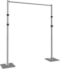 Portable Pipe and Drape Heavy Duty Backdrop Stand, ADJ Metal Frame and Heavy by WEPDIY