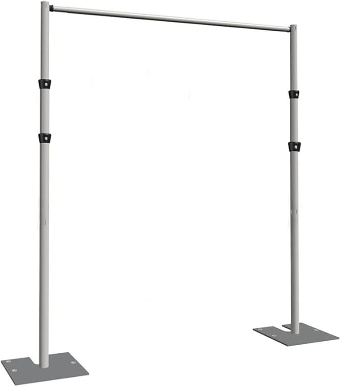 Portable Pipe and Drape Heavy Duty Backdrop Stand, ADJ Metal Frame and Heavy by WEPDIY