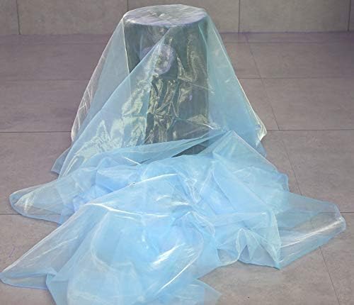 VDS Baby Blue Organza Fabric, 50 Yards Continuous, 45” Wide, Wedding Party - Image 7