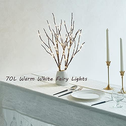 Hairui Twig Branches with Fairy LED Lights 18IN 70LED Battery Operated Lighted - Image 3