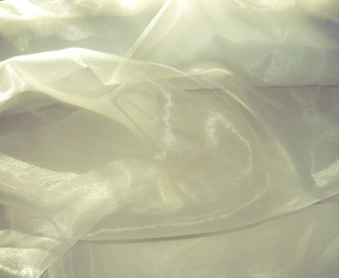 VDS Ivory Organza Fabric, 30 Yards Continuous, 45” Wide, Wedding Party - Image 2