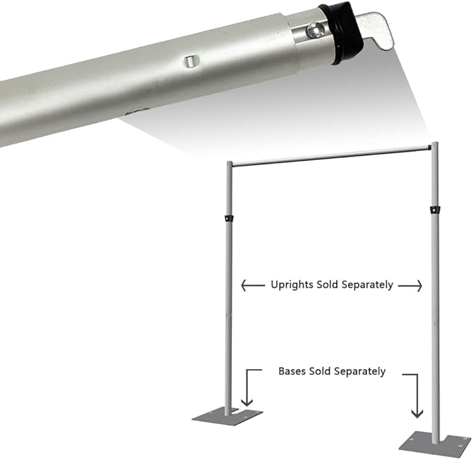 Portable Pipe and Drape Heavy Duty Backdrop Stand, ADJ Metal Frame and Heavy - Image 3