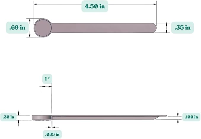 1/4 Teaspoon Long Handle Scoop for Measuring Coffee, Pet Food, Spices and Other - Image 2