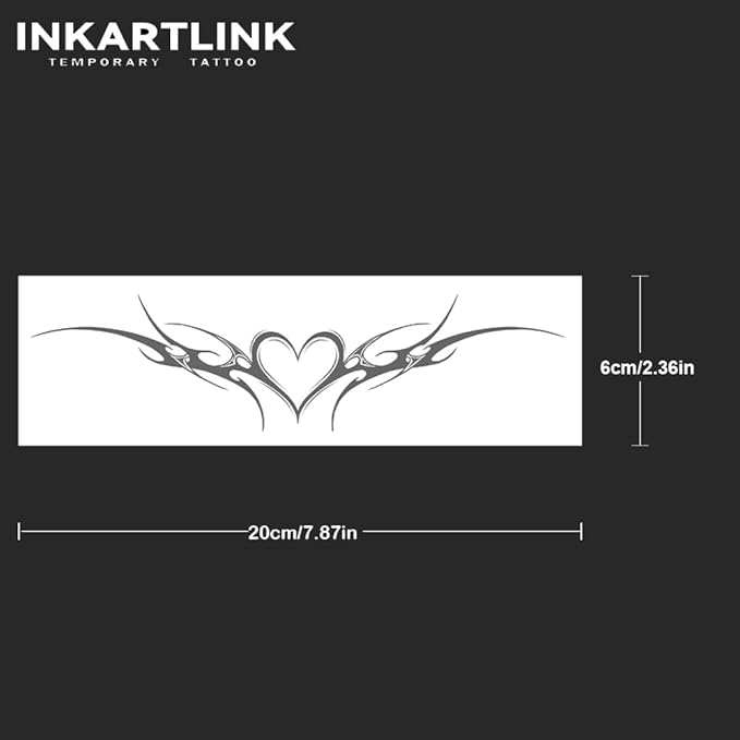 INKARTLINK Tattoo Tech, 2 Sheets Large Semi Permanent Tattoo, Temporary Tattoos - Image 3