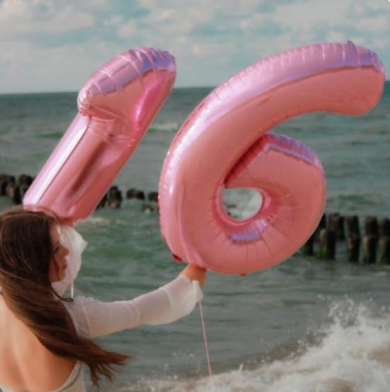 40 Inch Pearlescent Pink Mylar Foil Number 6 Birthday Balloon, Digital Balloons - Image 5