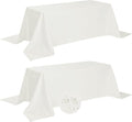 Fokitut 2 Pack Waterproof Rectangle Tablecloth, 90x132 Inch, Stain Resistant by BalsaCircle