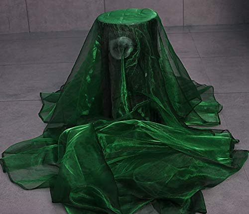 VDS Hunter Green Organza Fabric, 35 Yards Continuous, 45” Wide, Wedding Party - Image 9