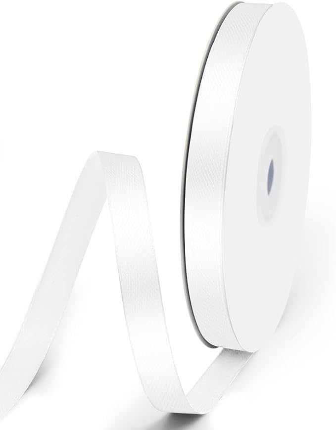3/8" x 50 Yards Satin Ribbon by Quhora