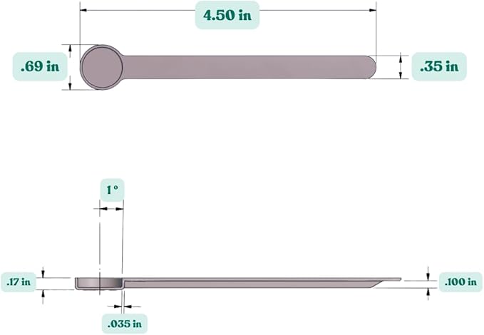 1/8 Teaspoon Long Handle Scoop for Measuring Coffee, Pet Food, Spices and Other - Image 2