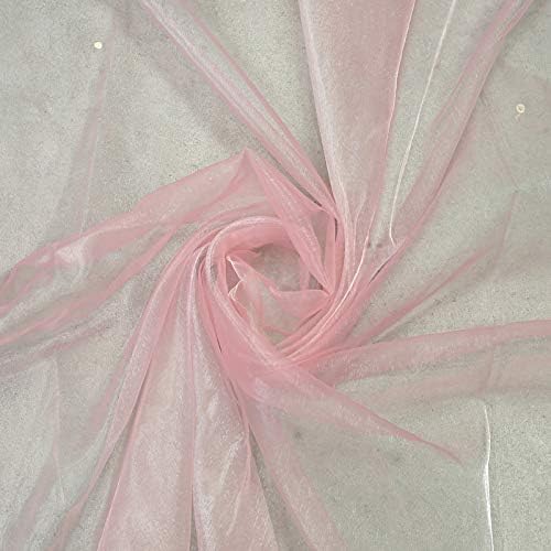 VDS Blush Pink Organza Fabric, 10 Yards Continuous, 45” Wide, Wedding Party - Image 8