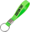 50 Custom Keychains Silicone Personalized Keyrings Customized Bulk by RIYIN