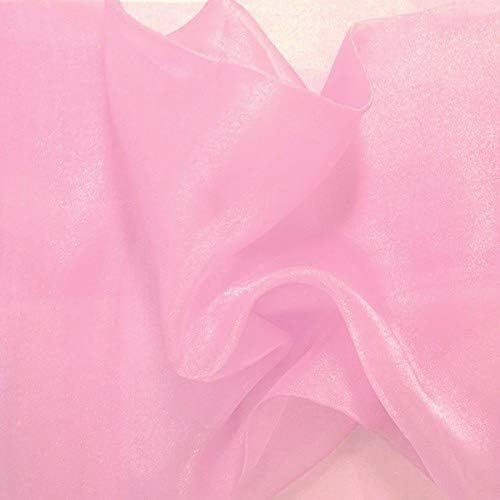VDS Pink Organza Fabric, 5 Yards Continuous, 45” Wide, Wedding Party Decoration - Image 8
