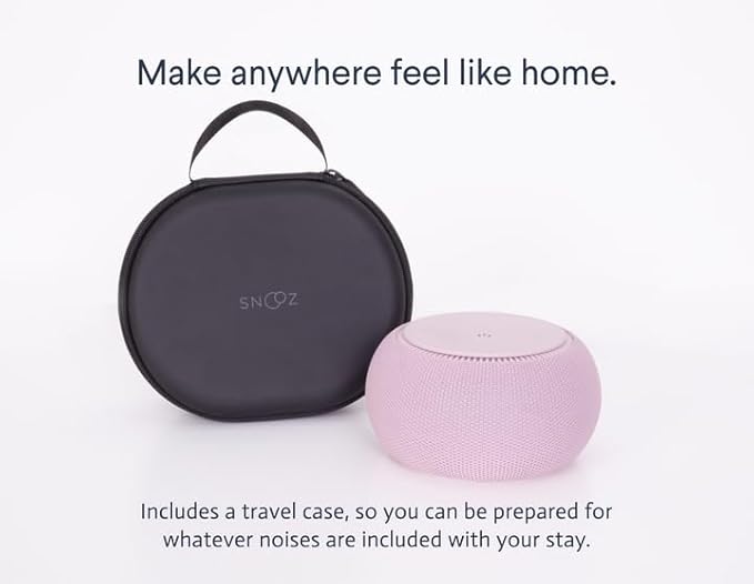 SNOOZ Pro - Smart White Noise Machine & Travel Case - Real Fan Inside, - Image 6