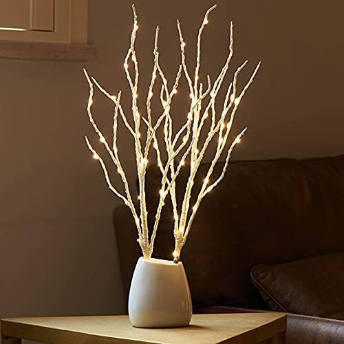 Hairui Lighted Birch Branches 18IN 70 White Willow LED Battery Operated - Image 6