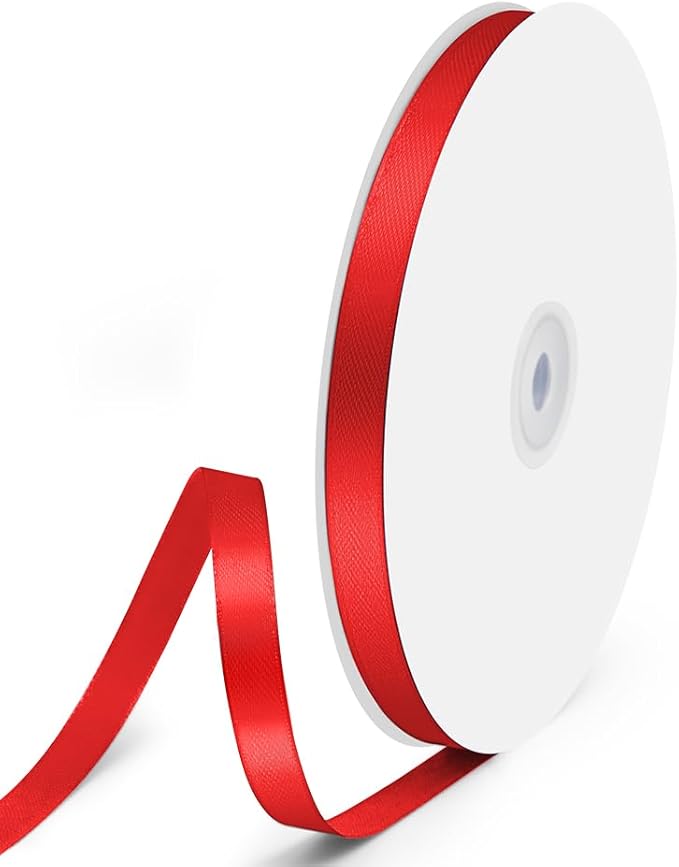 3/8" x 100 Yards Satin Ribbon by Quhora