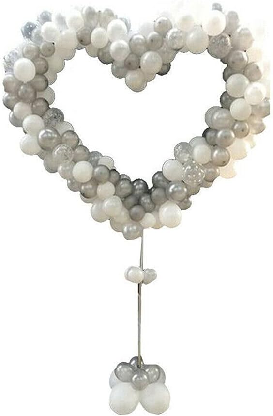 Balloon Column Heart Shape Arch Set - Image 4
