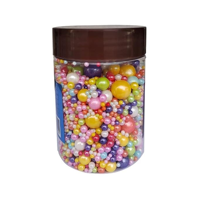 Edible Pearl Sugar Sprinkles Multicolor Candy Mixing Size Baking Edible Cake - Image 5