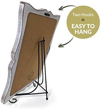 Small Chalkboard Sign with Easel + White Liquid Chalk Marker | Hanging or - Image 5