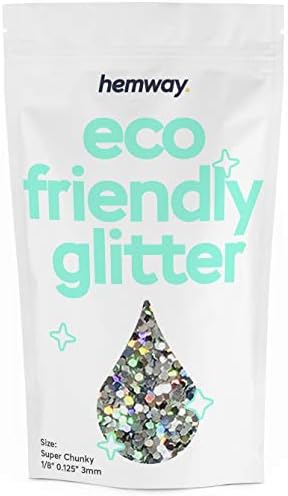 Hemway Biodegradable Glitter Eco Friendly - 100g/3.5oz Bio Cosmetic Safe by Hemway