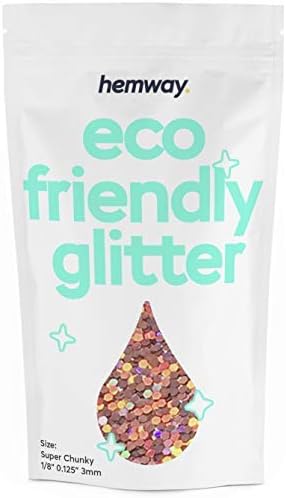 Hemway Biodegradable Glitter Eco Friendly - 100g/3.5oz Bio Cosmetic Safe by Hemway