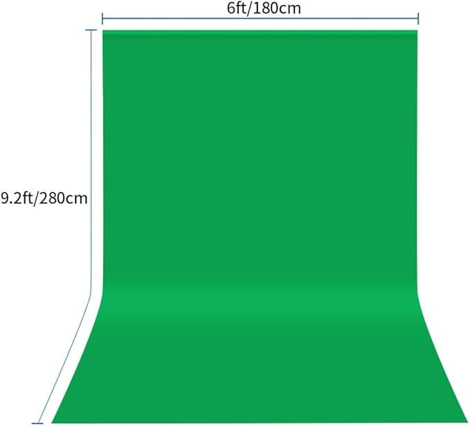 HEMMOTOP Green Screen Backdrop, 6x9 ft Greenscreen Background - Image 8