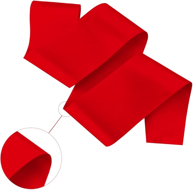 16 Pcs Sash Blank Satin Red Sash - Image 3