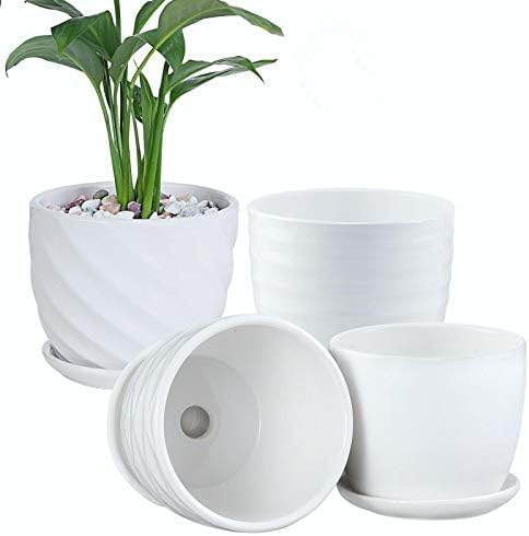 Plant Pots - 4.7 Inch Cylinder Ceramic Planters - Image 2