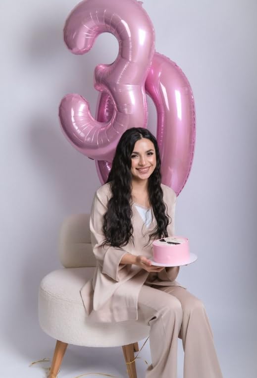 Pearl Pink 40 Inch 0 Number Balloons, 0 Decorations - Image 6