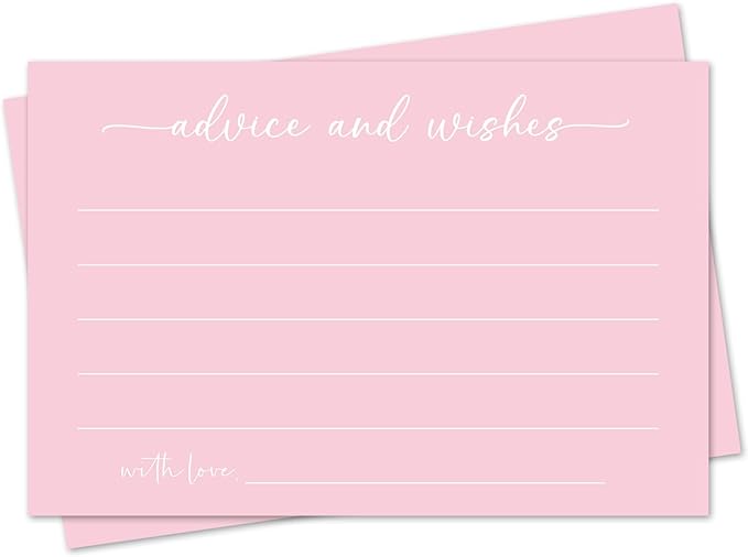 Pink Advice and Wishes Card, Advice Cards by mermermu