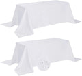 Fokitut 2 Pack Waterproof Rectangle Tablecloth, 90x132 Inch, Stain Resistant by BalsaCircle