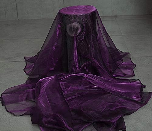 VDS Dark PurpleOrganza Fabric, 40 Yards Continuous, 45” Wide, Wedding Party - Image 7