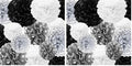 Tissue Paper Pompoms Paper Flower 22 Pcs Black, Polka Dot by BRT+Bearingshui