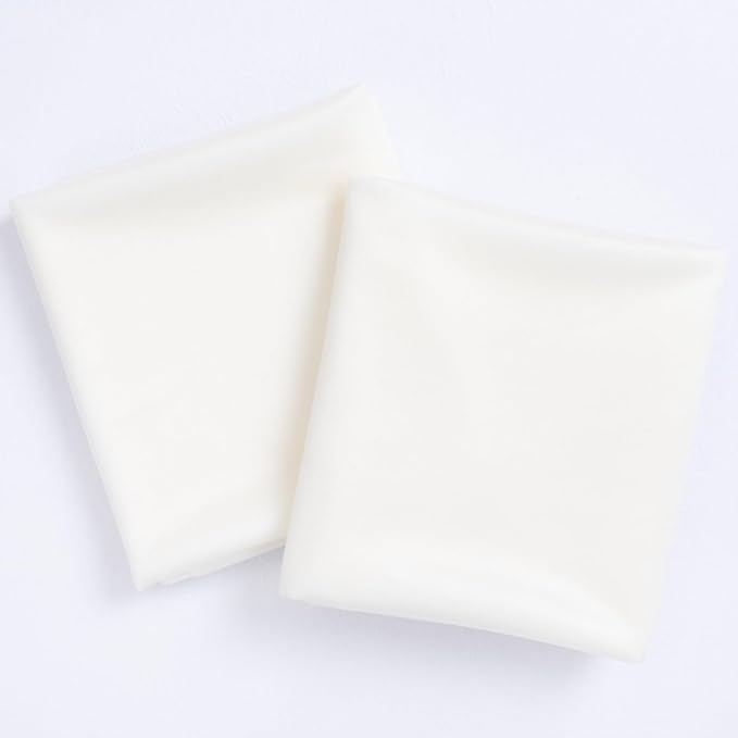 Socomi Ivory White Wedding Arch Draping Fabric 29" x 20Ft 2 Panels Sheer - Image 2