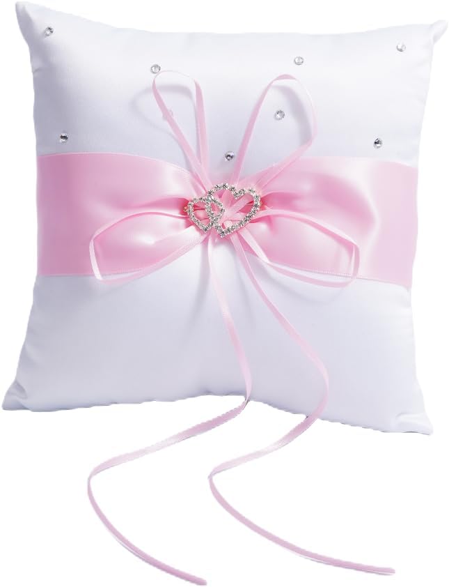 QIRMIZI Ring Pillow, Pearls Ring Cushion, Ring Bearer, Ring Holder by QIRMIZI