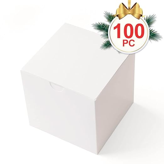 MESHA 3x3x3'' 100PC Cardboard Gift Boxes - Image 9