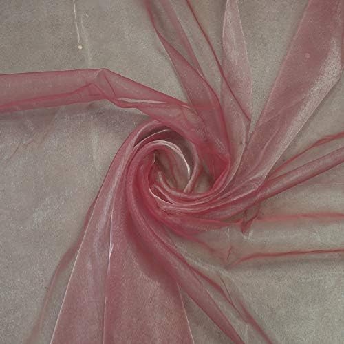 VDS Dusty Pink Organza Fabric, 20 Yards Continuous, 45” Wide, Wedding Party - Image 8